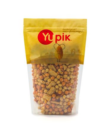 Yupik Original Rice Crackers 450 g 6 Count Kosher Cholesterol-Free Crunchy Crisps Savory Blend Seasoned with Soy Sauce & Seaweed Asian-Inspired Snacks Ideal for Parties BBQ Movie Night 6 count (Pack of 1)
