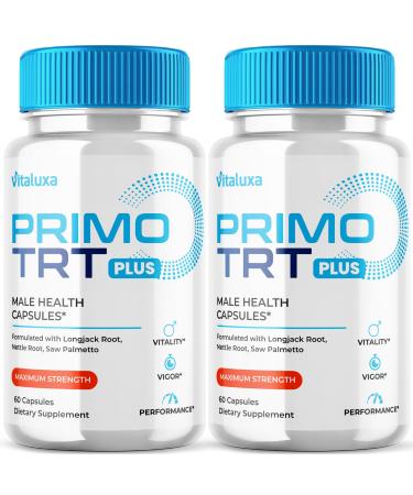 (2 Pack) Primo TRT Pills PrimoTRT Maximum Strength Supplement Capsules - Primol PrimeTRT Advanced Blend Premium Prime Natural Performance Formula PrimaTRT Review (120 Ct)