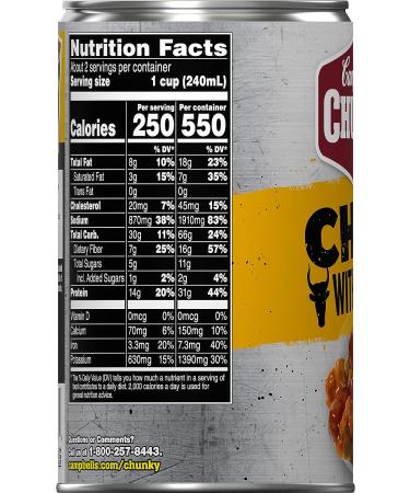 Chunky Chili with Beans  19 Oz. Can (Pack of 12) 19.0 Ounce (Pack of 4) - Buy Online on GoSupps.com