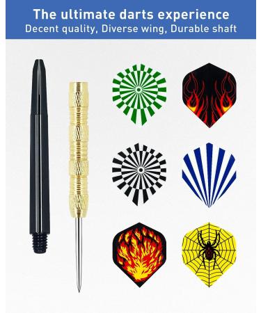 CIKKUE Steel Tip Darts 18 Pack - Premium Professional Metal Dart Set with Extra Flights & Tools - Ideal Men's Gift - Buy Online on GoSupps.com