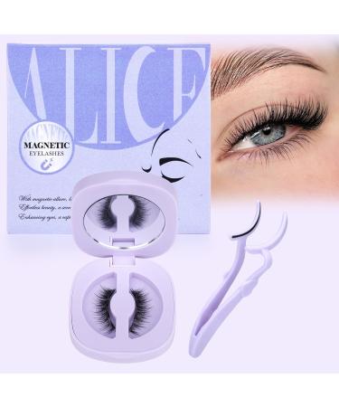 ALICE Magnetic Eyelashes Natural Look Magnetic Lashes Kit with Magnetic Lash Applicator Wispy Cat Eye lashes Reusable Magnetic Eyelashes Kit No Glue or Eyeliner B32 - Buy Online on GoSupps.com