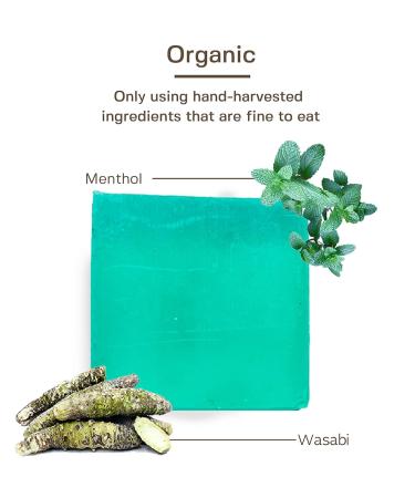 TOUN28 Solid Body Wash Soap - Cooling Menthol & Wasabi | Natural Moisturizing Deodorant Bar Soap (3.52 oz - Buy Online on GoSupps.com