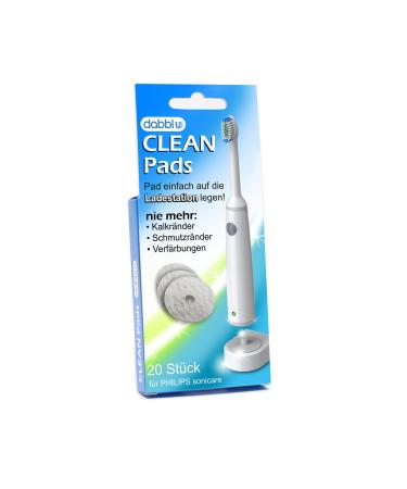 Clean Pads for electric toothbrush  clean charging station dabblu  20 pieces (compatible with Philips Sonicare)