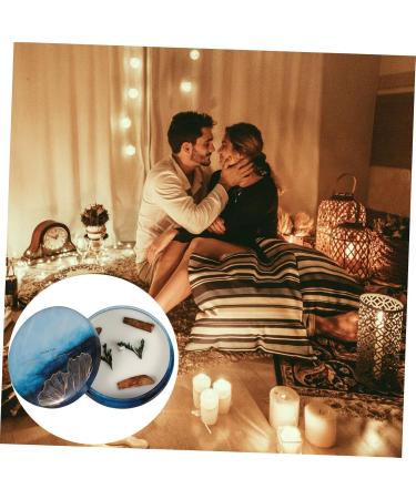 Shop Gatuida Lavender Candles - Scented Travel & Wedding Decor | Eco-Friendly Soy Wax Tin Candle - 8.5x8.5x3.6cm - Buy Online on GoSupps.com
