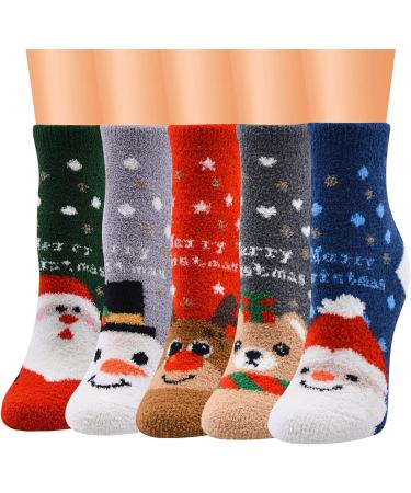 Mynh Christmas Socks for Women & Men | Unisex Cotton Warm Festive Hiking & Sports Socks - 2 Unit Size - Buy Online on GoSupps.com