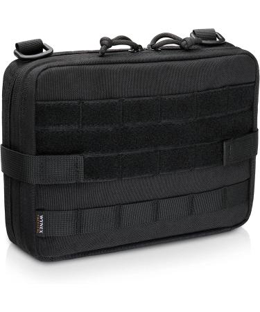 WYNEX Tactical Admin Molle Pouch - 1000D Nylon EDC Utility Bag, Waterproof Black - Buy Online on GoSupps.com
