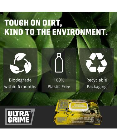 UltraGrime Outdoor XXL Biodegradable Wipes 80 Thick Wipes - Multi Purpose Wipes - Cleaning Wipes Heavy Duty Wipes - Multi Surface Wipes Wet Hand Wipes Heavy Duty Hand Cleaner - Buy Online on GoSupps.com
