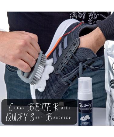 QUFY Shoe Cleaner Kit - Foam Cleaner, White Polish, Cleaning Brush, Microfiber Cloth & Tape | 5-in-1 Sneakers Cleaning Set - Buy Online on GoSupps.com