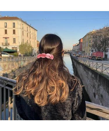 Buy 3-Piece Big Hair Clips for Women & Girls | Retro Classic Glittering Hair Accessories (Pink Khaki Black) - International Shipping Available - Buy Online on GoSupps.com