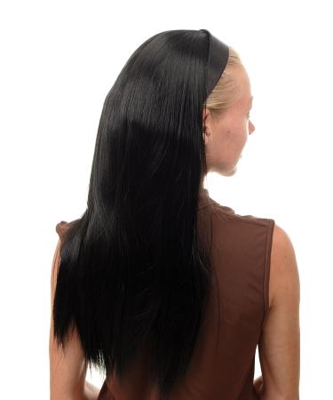 Buy WIG ME UP WH5040-1B Half Wig Hairpiece with Headband | Long Straight Black Wig for Effortless Style - Buy Online on GoSupps.com