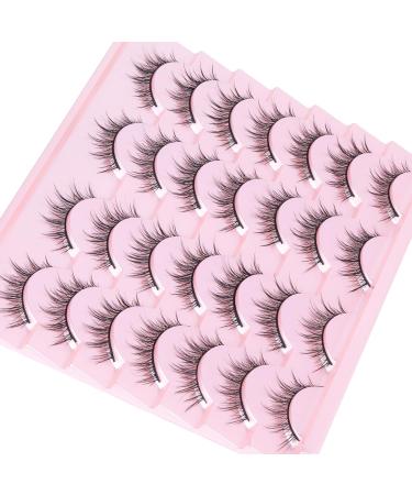 Manga Lashes False Eyelashes Wispy Eye Lashes Fluffy Anime Lashes Strip 3D Volume Natural Korean Fake Eyelashes Manhua Lashes Spiky Manhwa Lashes Asian Style Douyin Cosplay Lashes by Goddvenus spiky lashes - Buy Online on GoSupps.com