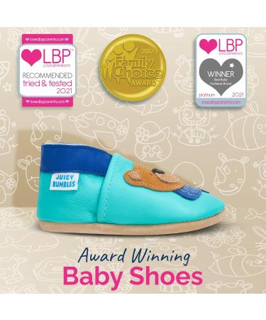 Timmy Bear Baby Shoes - Soft Sole Leather Toddler Shoes for Baby Girls and Boys (0-6 Months) - Buy Online on GoSupps.com