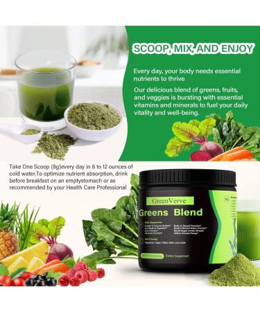  RASPIO Green Superfood Vegetable Nutritional Powder - Natural Fruit and Vegetable Blend Sugar Free 180g Jar - Buy Online on GoSupps.com