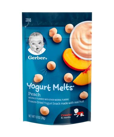 Gerber Yogurt Melts 8+ Months Peach 1 oz (28 g)