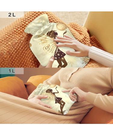 Buy 2L Flower Fairy Hot Water Bottle with Cover - Pain Relief & Winter Hand Feet Warmer - International Shipping Available - Buy Online on GoSupps.com