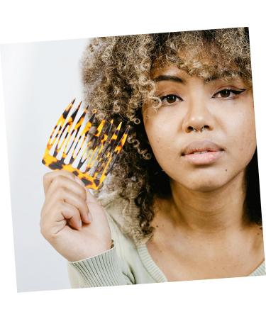 Mikinona leopard print hair combs for women accessories fine hair European and American hair combs for women decorative hair combs for women accessories - Buy Online on GoSupps.com