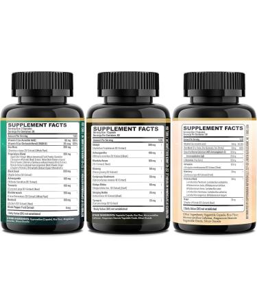 Parrox Complete Vitality Trio - Sea Moss Black Seed Oil Ashwagandha Burdock Root Colostrum Probiotics Elderberry Vitamin C Astragalus Panax Ginseng Ginkgo Biloba Rhodiola Rosea Turmeric - Buy Online on GoSupps.com