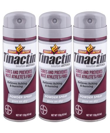 Tnactin Best Itch and Burning Relieves Athletes Foot Antifungals Athletes Foot Powder Spray (Pack of 3)