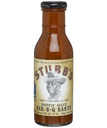 Stubb's Moppin' Sauce Bar-B-Q Baste, 12-Ounce Bottles (Pack of 6)