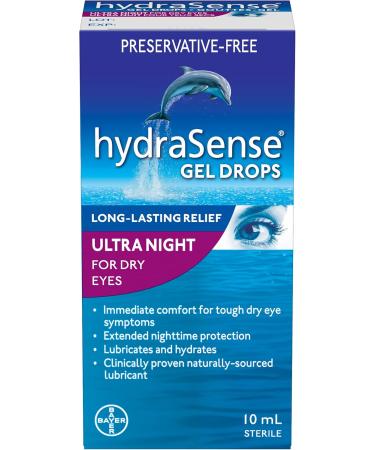 hydraSense ULTRA Eye Gel Drops For Dry Eyes Fast and Long-Lasting Relief Preservative Free & Ultra Night Gel Eye Drops - Preservative Free Eye Drops For Dry Eyes Immediate Comfort Health Personal Care + Night Eye Drops - Buy Online on GoSupps.com