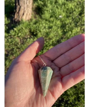 Shop Amazon Naturstein Pendulum | Hexagonal Vintage Crystal Pendulum for Wishing Chakra Reiki & Wicca Meditation - Buy Online on GoSupps.com