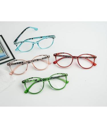 Eyekepper 4 Pack Ladies Reading Glasses - Stylish Oversize Round Readers for Women +1.75 - Fashionable Reading Glasses Set - Buy Online on GoSupps.com
