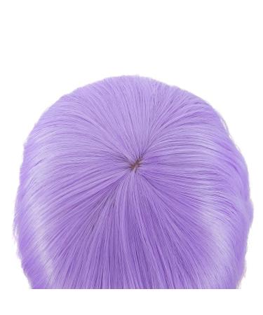 Buy MapofBeauty 14 Light Purple Short Wavy Curly Bob Wig with Bangs - Synthetic Hair for Women - Buy Online on GoSupps.com