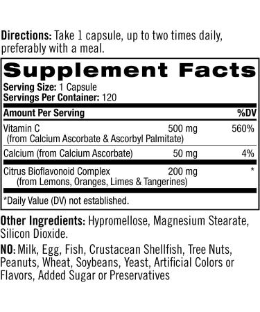 Natrol Easy-C Immune Health Vitamin C & Bioflavonoids - 500mg, 120 Vegi Capsules - Buy Online on GoSupps.com