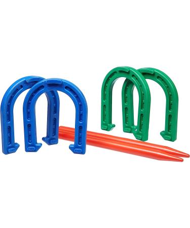 Amazon Basics Rubber Portable Horseshoe Outdoor Yard Game Set - Fun and Durable Entertainment for All Ages - Buy Online on GoSupps.com