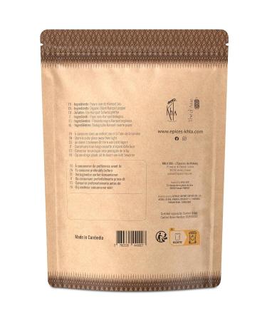 Khla Kampot Black Pepper 200g - Organic Grand Cru Black Peppercorns from Cambodia - Premium Ingredient for Kitchens - Buy Online on GoSupps.com