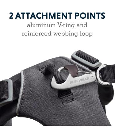 Buy RUFFWEAR Front Range Dog Harness | Reflective Padded No-Tug Twilight Grey XS - Best for Small Dogs - Buy Online on GoSupps.com