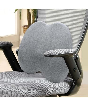 Lumbar Support Pillow | Breathable Lumbar Support Cushion Soft Sponge Auto Seat Back Support for Driving Seat Summer Ergonomic Design Gray - Buy Online on GoSupps.com