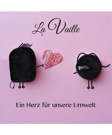 Lavailla Premium Washable Microfiber Slurry Pads - 6 Pack Makeup Remover with Glove Laundry Bag & Care Guide | Eco-Friendly Reusable Cotton Pads - Buy Online on GoSupps.com