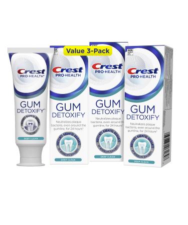 Crest Pro-Health Gum Detoxify Toothpaste, Deep Clean, 3.7 oz, Pack of 3 New
