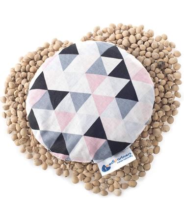 Medi Partners Cherry Core Pillow - 100% Cotton Warming Pillow for Babies | KO NATURE Heat & Cold Therapy (Pink Triangles) - 180g 15cm - Buy Online on GoSupps.com