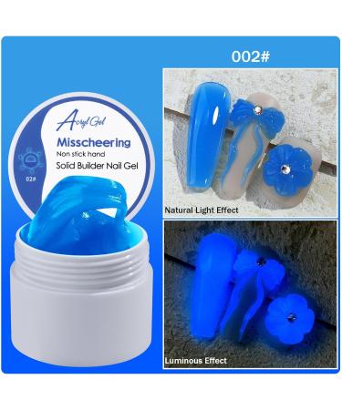  Youngwier Solid Builder Gel | 6 Colors Nail Tips Hard Gel - Non Sticky Modeling Gel Nail Extension Kit for Night Light Press on False Nails Solid Builder Gel Youngwier - Buy Online on GoSupps.com