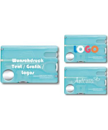 Victorinox Swiss Card Nailcare with desired printing I gift for women i gifts for birthday i Swiss pocket knife personalized 13 functions