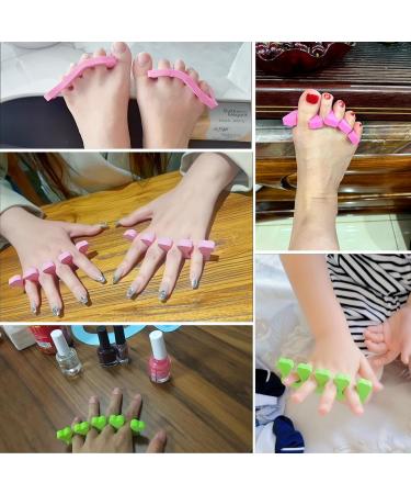 48pcs Sponge Toe Separators Pedicure Set | Premium Nail Art Tool Kit in 4 Fun Colors for Perfect Polishing - Shop Now - Buy Online on GoSupps.com