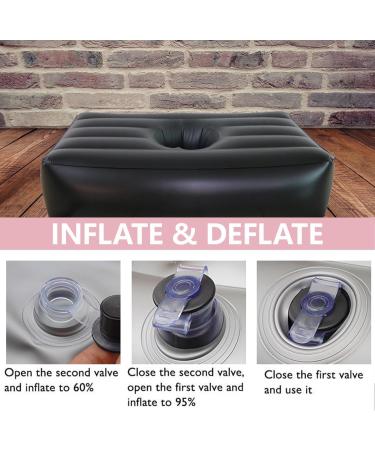BBL Bed BBL Sleeping Pillow After Surgery with Inflators and Cushions BBL Recovery Mattress for Post Surgery Recovery and Sleeping and During Pregnancy Hole Design/Portable Waterproof - Buy Online on GoSupps.com