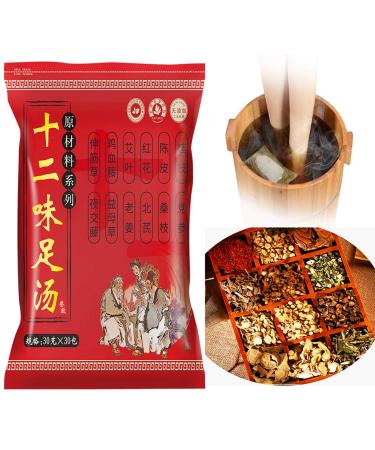 12Favors of Foot Bath Herb Foot Soak spa Herbal Chinese Medicine for Foot Reflexology        900g                                       12   (30 Bags)