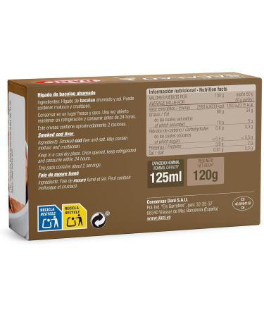 Dani Smoked Cod Liver Pack 5 x 120g - Buy Online on GoSupps.com