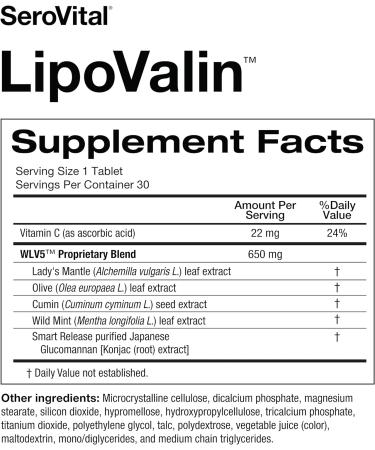 Serovital LipoValin Weight Loss Pills for Women - Clinically Validated Diet Pill & Appetite Suppressant - Stimulant-Free Supplement - 30 Tablets - Buy Online on GoSupps.com