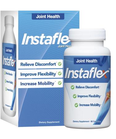 Instaflex Joint Support - Clinically Studied Joint Relief Blend of Glucosamine, MSM, White Willow, Turmeric, Ginger, Cayenne, Hyaluronic Acid - 90 Capsules 90 Count (Pack of 1)