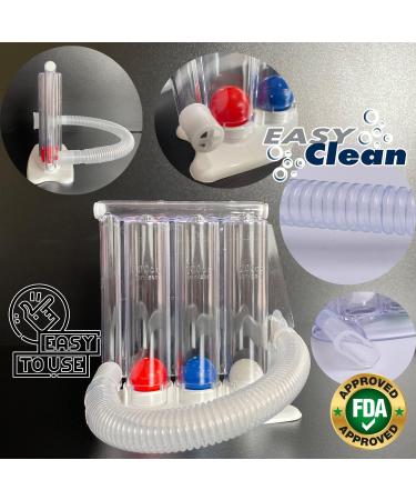 ALRIER Deep Breathing Respiratory Exerciser - Lung Health Breath Measurement System - Buy Online on GoSupps.com