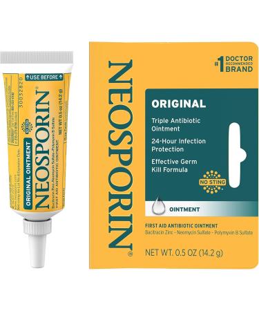 Neosporin Antibiotic Infection Protection & Pain Relief Creams 1 Oz and .5 Oz Original + First Aid Antibiotic Ointment 1 Ounce - Buy Online on GoSupps.com