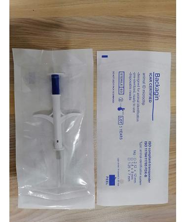 10 Pack 1.4mm Microchips for Dogs and Cats - FDX-B ISO 11784/11785 Implant Kit with Syringe for Veterinary Management - Blue - Buy Online on GoSupps.com