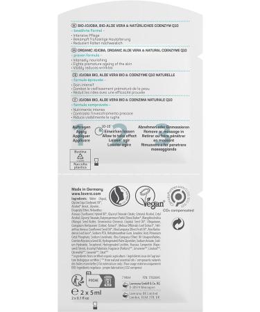 Lavera Sensitive Anti-Folds Mask | Vegan Organic Coenzyme Q10 | Natural Cosmetics - 15 Pack (15 x 10 ml) | International Shipping - Buy Online on GoSupps.com