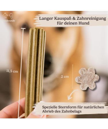 Hundreds Dental Sticks for Dogs - 100% Natural Vegan Hypoallergenic Chew Sticks - 3 Pack for Tartar & Dental Care - Trial Package - Buy Online on GoSupps.com