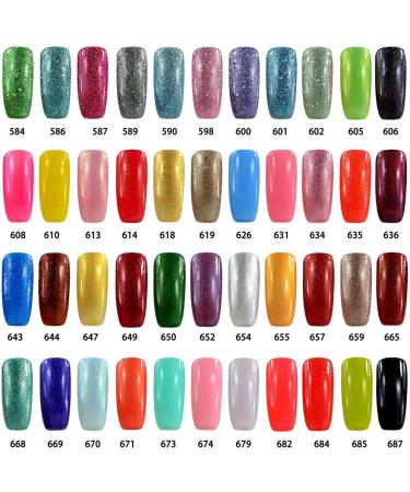 Vishine Soak-Off UV LED Gel Polish Nail Art Manicure Lacquer Orange Red (043) Orange Red - Buy Online on GoSupps.com