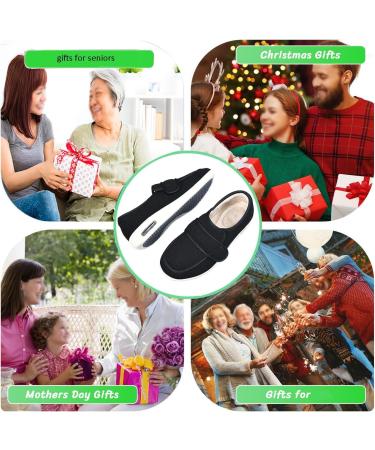 Buy Women's Thermal Fleece Lined Memory Foam Diabetic Shoes - Comfortable Adjustable House & Outdoor Shoes for Elderly with Hammertoe Arthritis Bunions Swollen Feet - Size 6.5 Black - Buy Online on GoSupps.com